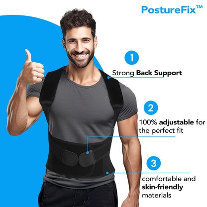 Corrector de Postura Ajustable - Espalda Recta y Saludable