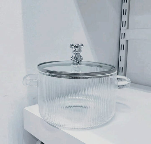 Olla de Cristal Borosilicato - Cocina Saludable y Elegante